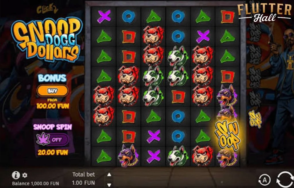 Flutter Hall Snoop Doog Dollars Slot
