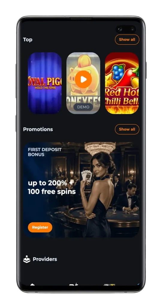 Flutterhall Casino App